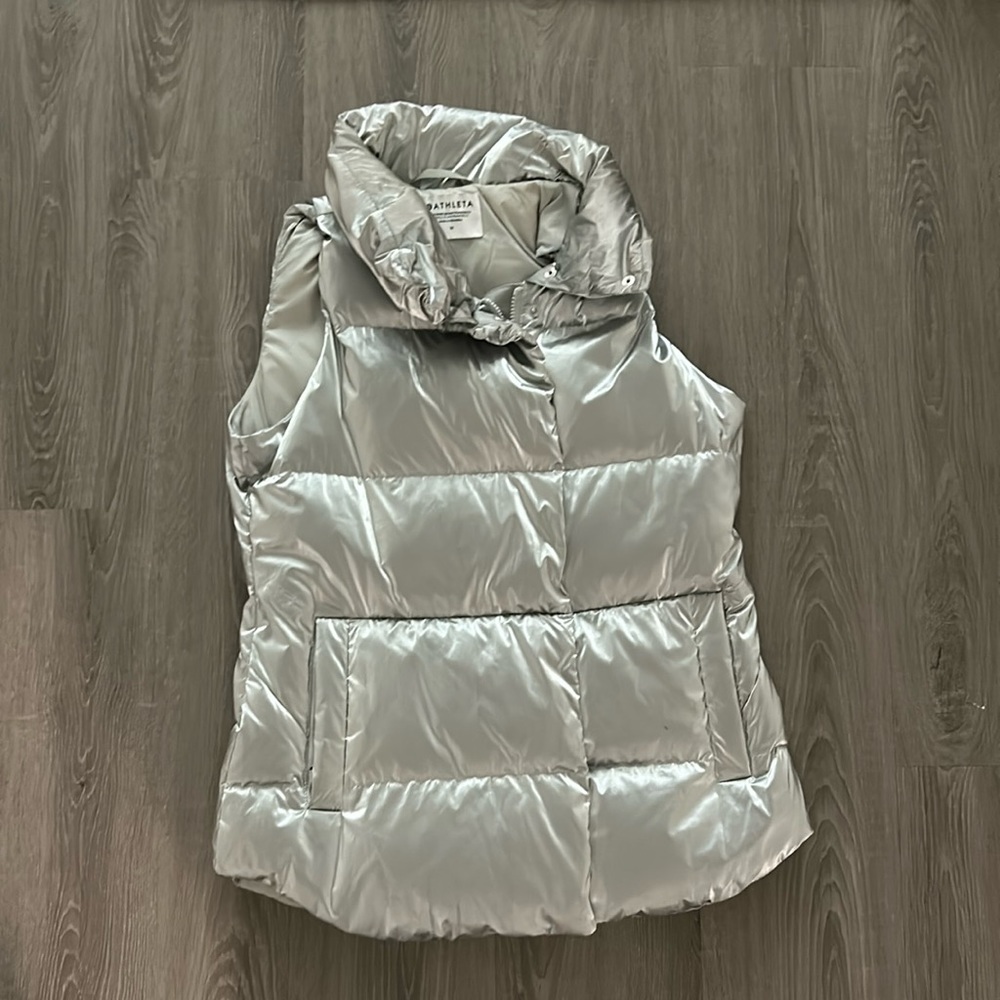 Athleta Women’s Metallic Puffer Vest